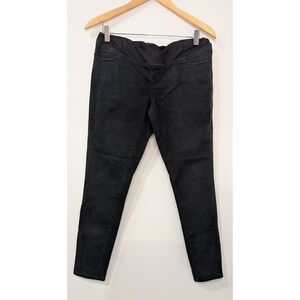 Isabel Maternity Jeans‎ Black Wash Stretch Denim Leggings Over Belly Band Size 6